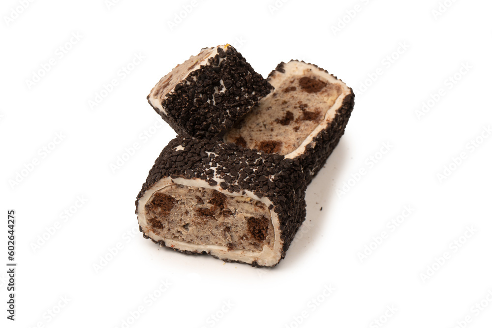 Sweet roll with chocolate and nuts, turkish sweets. Sweet roll with chocolate and nuts, turkish sweets.
