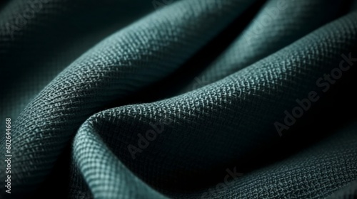 A dark green fabric with a diamond pattern. Created with Generative AI tools.