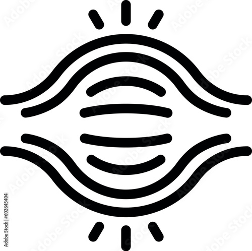 Bicep grow icon outline vector. Strength power. Energy macho