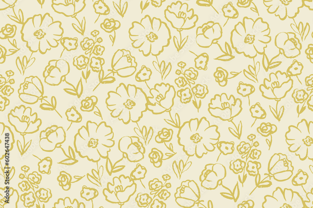 gentle bright tiny flowers pattern For summer print dress gentle bright tiny flowers pattern For summer print dress