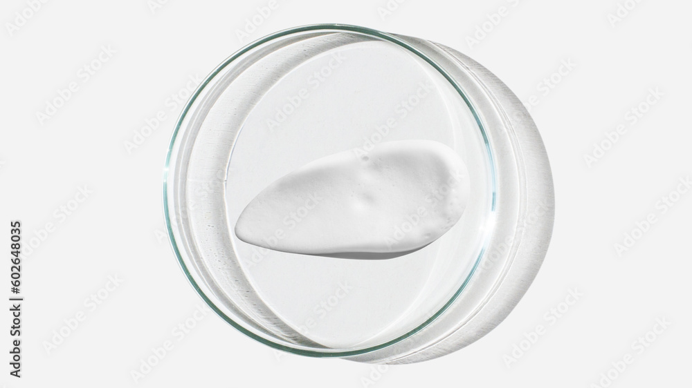 Foam, foam texture. Washing with foam. Foam in a Petri dish on a light background. Dab of cosmetic foam. Lab. Foam, foam texture. Washing with foam. Foam in a Petri dish on a light background. Dab of cosmetic foam. Lab.