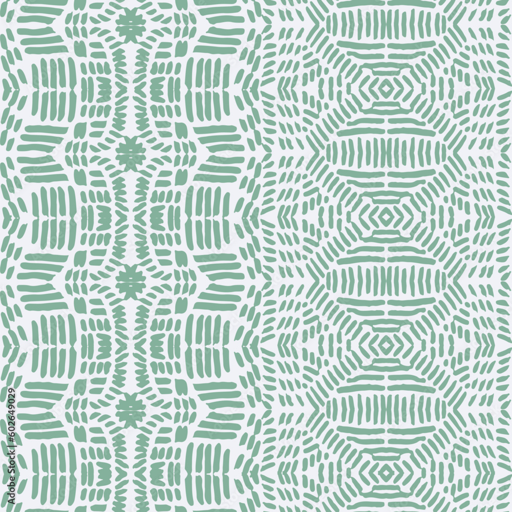 Fototapeta premium Geometric ethnic ornament pattern. Embroidery with retro style.