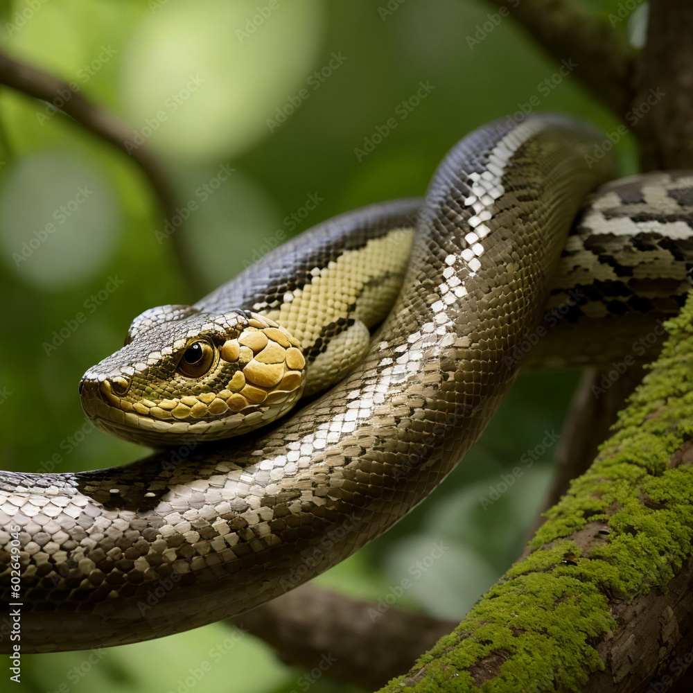 Fototapeta premium ヘビ Generative AI