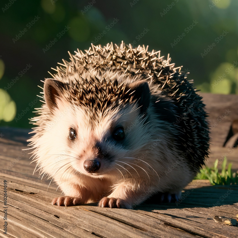 Fototapeta premium ハリネズミ Generative AI