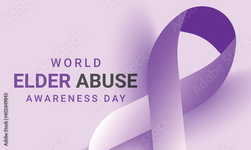 World Elder abuse awareness day. background, banner, card, poster, template. Vector illustration.