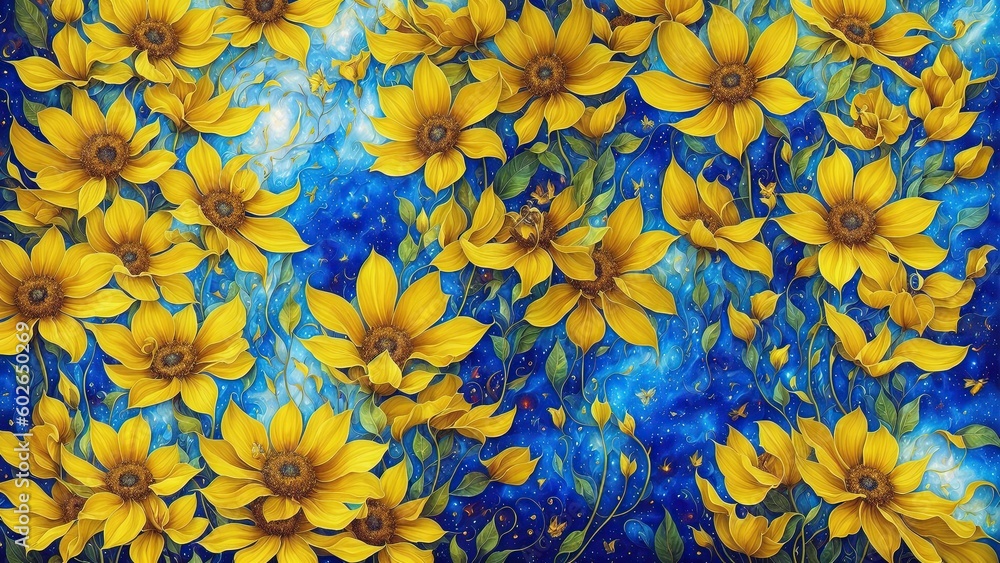 Dreamy Floral Scene Dreamy Floral Scene