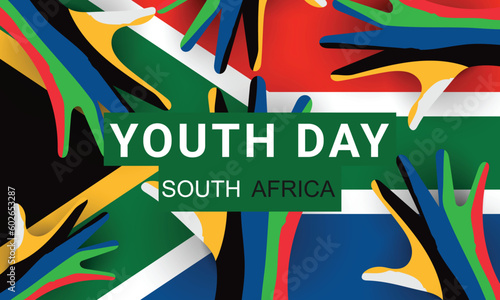 Youth day south africa 16 june. background, banner, card, poster, template. Vector illustration.