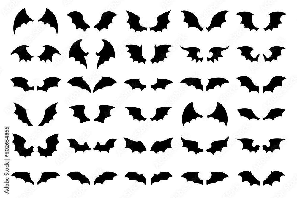 dark wing silhouette evil devil in the shadows Scary bat wings on Halloween night. dark wing silhouette evil devil in the shadows Scary bat wings on Halloween night.