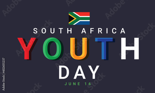 Youth day south africa 16 june. background, banner, card, poster, template. Vector illustration.