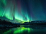 Mesmerizing Aurora Borealis Display - AI Generated