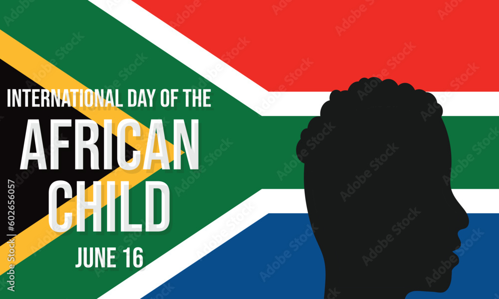 International day of the african child. background, banner, card, poster, template. Vector illustration.