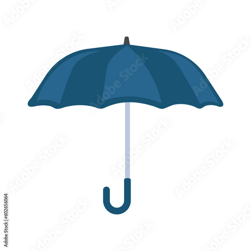 Colorful umbrella icon for rain protection open sun umbrella simple style