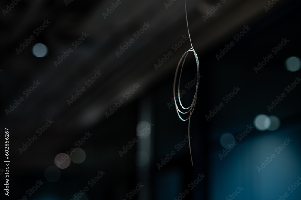 Installation of ceiling-hanging lighting