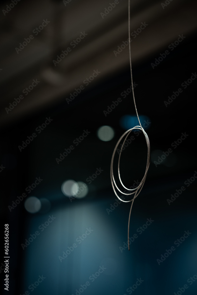 Installation of ceiling-hanging lighting