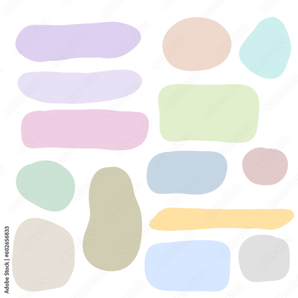 Pastel speech bubbles, Bubble comic speech set, great design for any purposes. Sticker design. vector illustration. Pastel speech bubbles, Bubble comic speech set, great design for any purposes. Sticker design. vector illustration.