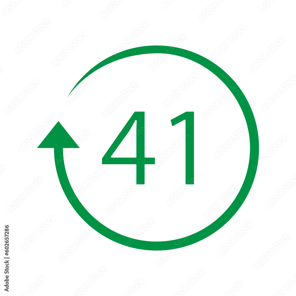 Aluminium recycling symbol ALU 41. Vector Illustration Aluminium recycling symbol ALU 41. Vector Illustration