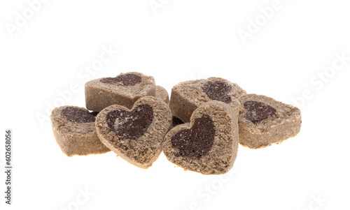 treats for dogs heart isolated