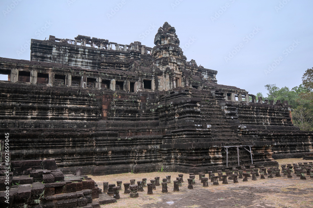 Fototapeta premium Baphuon Temple, is a temple at Angkor located in Angkor Thom built on an artificial hill. The temple was originally dedicated to Shiva and late converted to a Theravada Buddhist temple