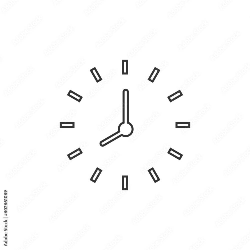 clock Icon Vector. Simple flat symbol. Illustration pictogram clock Icon Vector. Simple flat symbol. Illustration pictogram