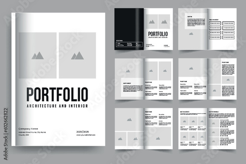 modern architecture portfolio interior portfolio template design