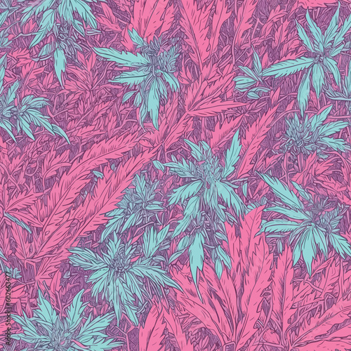 Seamless Colorful Marijuana Pattern.

Seamless pattern of marijuanas in colorful style. Add color to your digital project with our pattern!