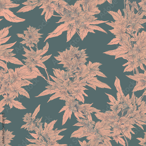 Seamless Colorful Marijuana Pattern.

Seamless pattern of marijuanas in colorful style. Add color to your digital project with our pattern!