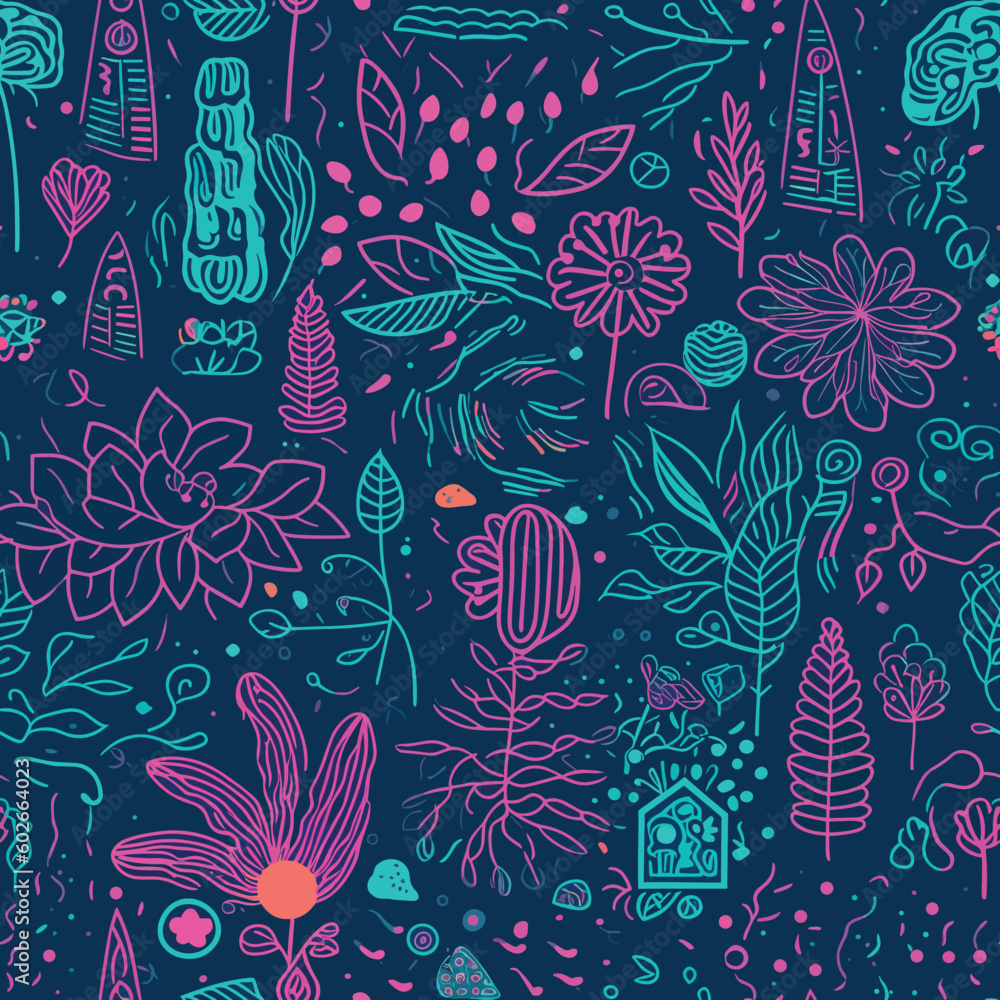 Seamless Colorful Marijuana Pattern.

Seamless pattern of marijuanas in colorful style. Add color to your digital project with our pattern!