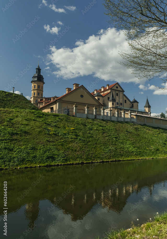 Fototapeta premium Nesvizh Castle is a palace and castle complex located in the city of Nesvizh in the Minsk region of Belarus