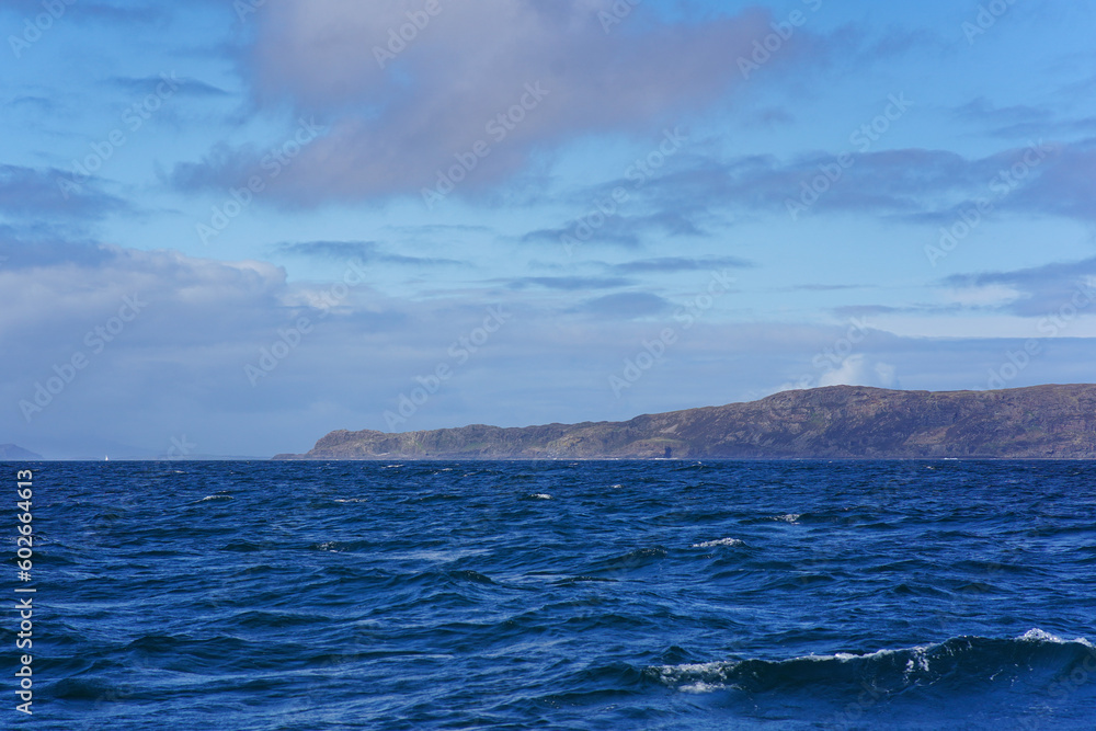 Ardnamurchan Peninsula in Scotland seen from the water