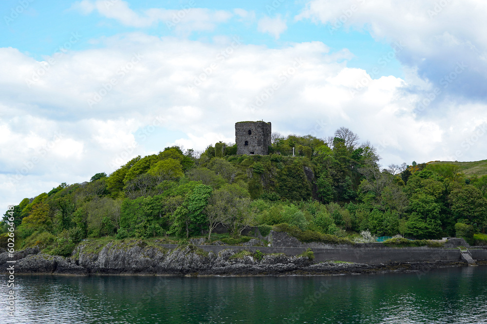 Dunollie Castle ruin at Oban bay in Scotland Dunollie Castle ruin at Oban bay in Scotland