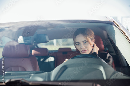 woman driving a car driver trip trip
