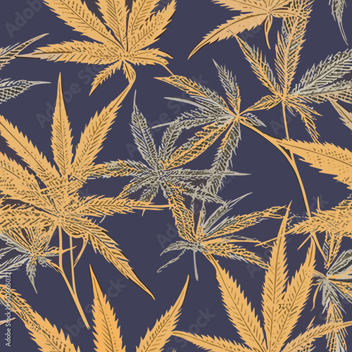Seamless Colorful Marijuana Pattern.

Seamless pattern of marijuanas in colorful style. Add color to your digital project with our pattern!