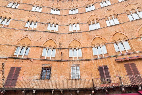 Generic architecture and street view in Siena, Tuscany, Italy