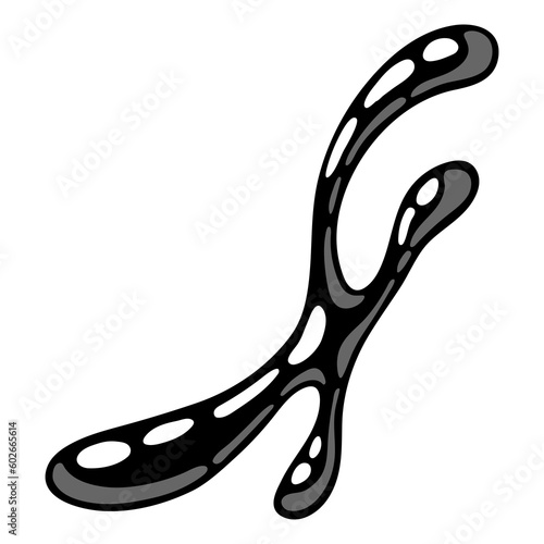 Splattering blotch slime. Toxic mucus smudges stain. Leaking paint blot.