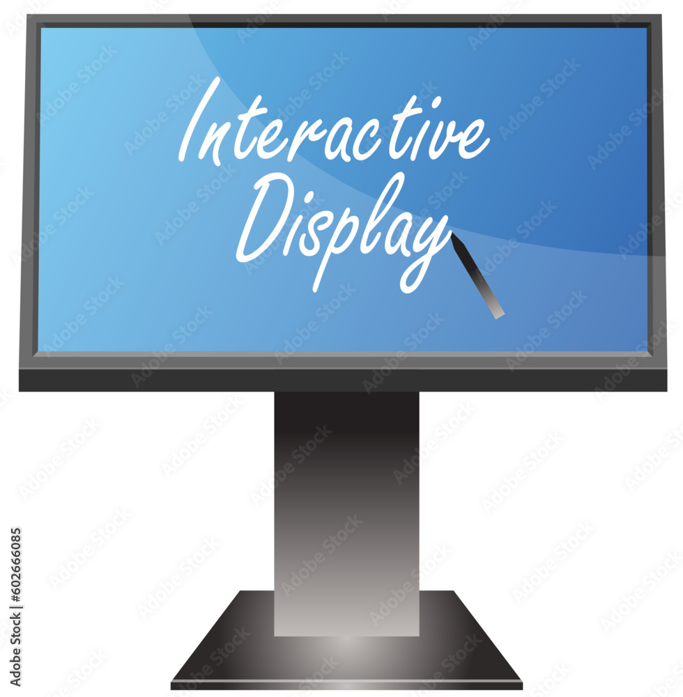 Interactive Display with stand