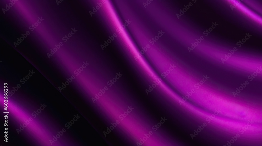 Fototapeta premium Abstract black purple magenta background. Silk satin. Plum color. Gradient. Dark elegant background with space for design. Soft wavy folds. Christmas, valentine