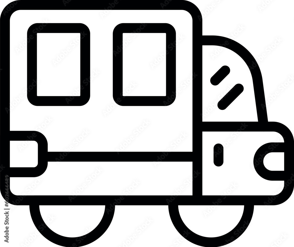 Doctor ambulance car icon outline vector. Rescue patient. Fire hospital Doctor ambulance car icon outline vector. Rescue patient. Fire hospital