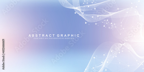 Global network connection concept. Social network communication in the global business concept. Big data visualization. Internet technology. Vector illustration.