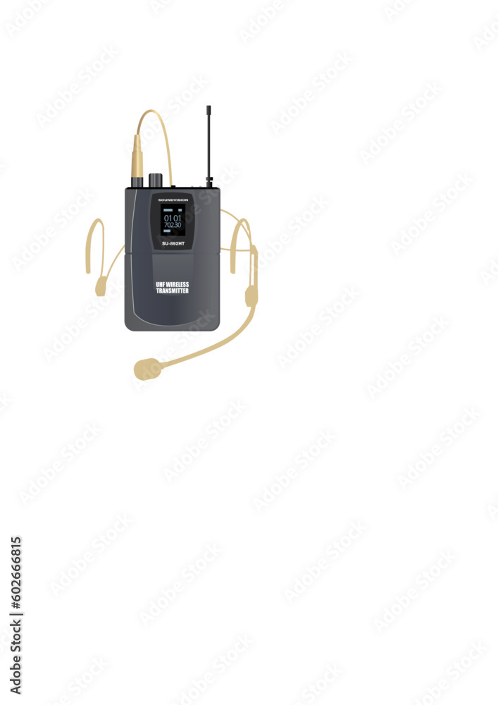 Microphone System with Cordless Handheld Lavalier Headset Mics Microphone System with Cordless Handheld Lavalier Headset Mics