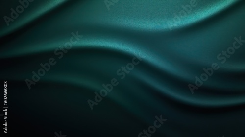 Black blue green abstract background. Gradient. Petrol color. Dark matte background with space for design. Toned fabric surface. Template. Empty