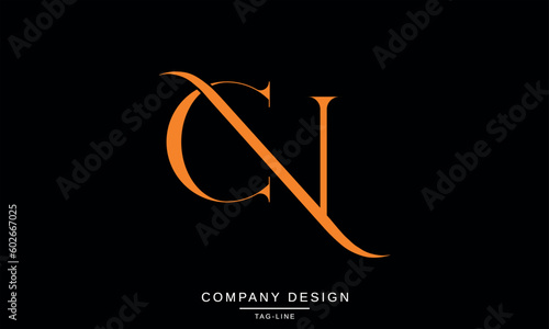 CN, NC, Abstract Letters Logo Monogram