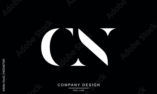 CN, NC, Abstract Letters Logo Monogram