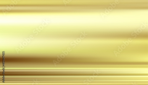 Abstract gold defocused horizontal background with horizontal smooth blurred lines. Vector eps