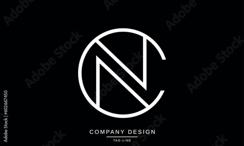 CN, NC, Abstract Letters Logo Monogram