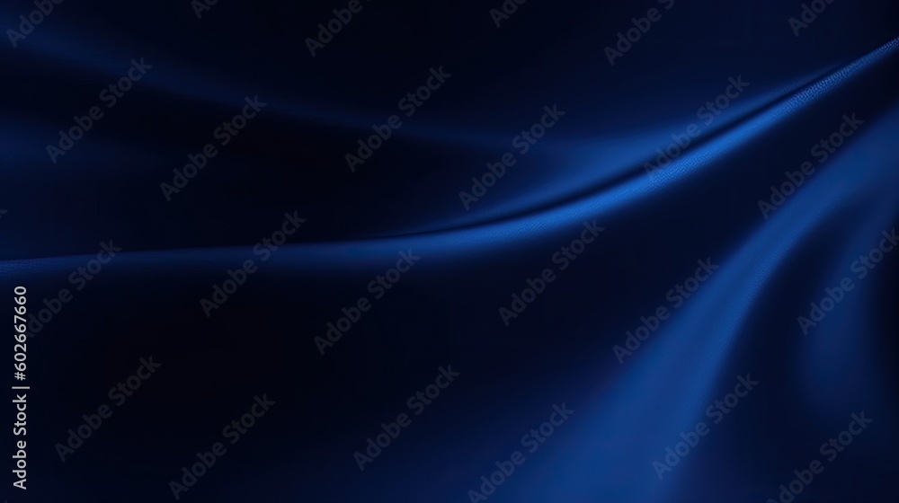 Obraz premium Abstract dark blue background. Silk satin. Navy blue color. Elegant background with space for design. Soft wavy folds