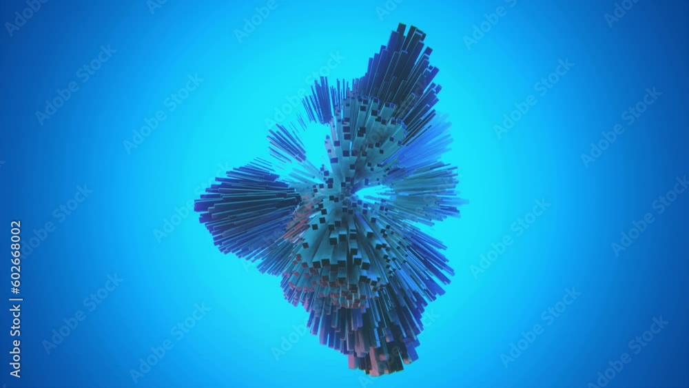 Abstraction wave form for background. Abstract motion, loop, 3d ...
