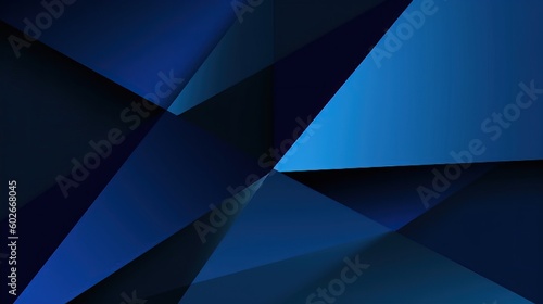 Dark blue modern background for design. Geometric shape. Triangles, diagonal lines. Gradient. Abstract. Shape envelope. Symbol. Letter, message, mail. Connection communication concept