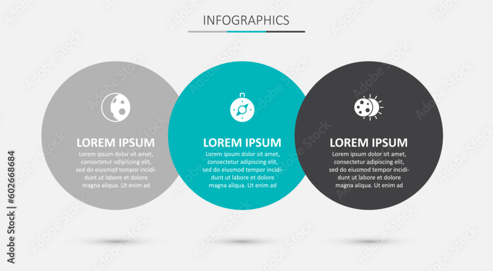Set Compass, Moon phases and Eclipse of the sun. Business infographic template. Vector Set Compass, Moon phases and Eclipse of the sun. Business infographic template. Vector