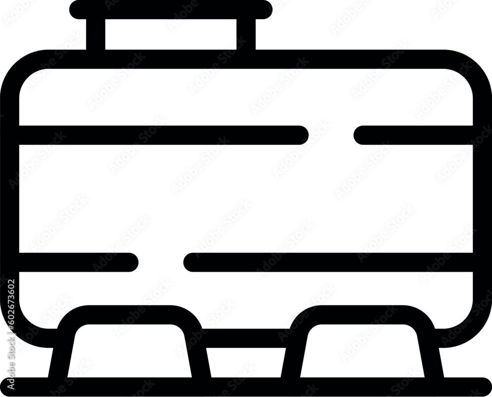 Tank oil icon outline vector. Cargo transport. Refinery vehicle Tank oil icon outline vector. Cargo transport. Refinery vehicle