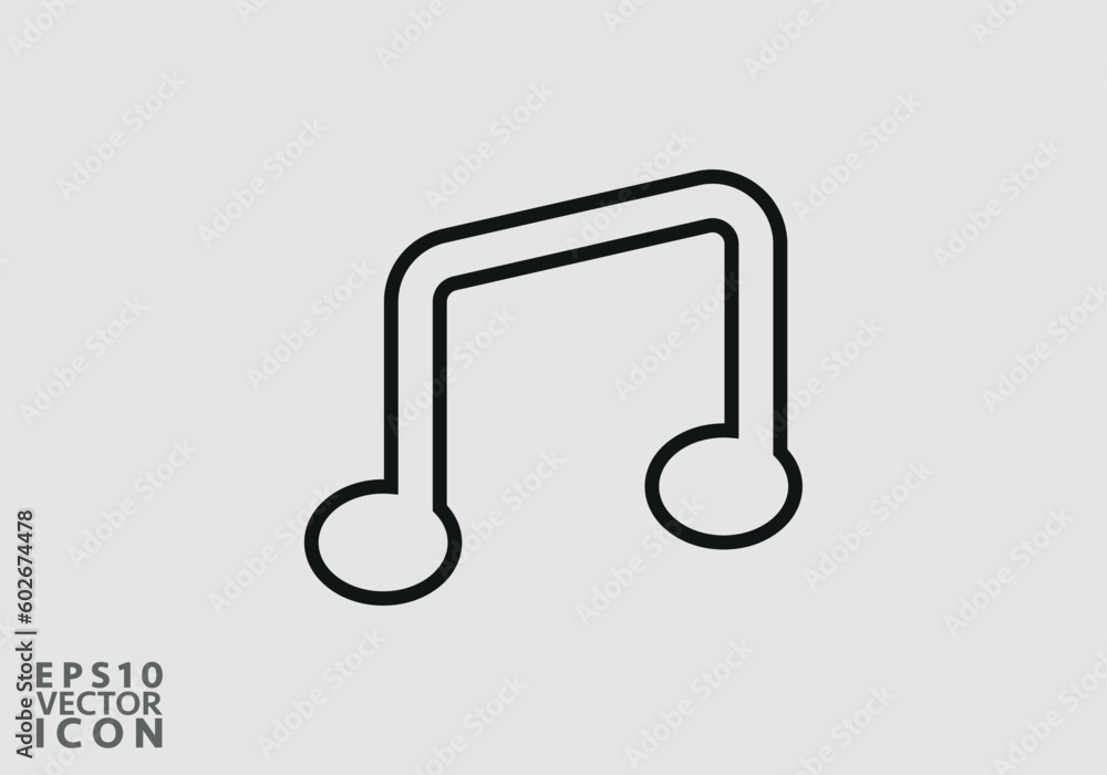 Music icon vector, Melody, song, note, sound, audio sign Isolated on white background. Trendy Flat style for graphic design, logo, Web site, social media, UI, mobile app, EPS10 Music icon vector, Melody, song, note, sound, audio sign Isolated on white background. Trendy Flat style for graphic design, logo, Web site, social media, UI, mobile app, EPS10